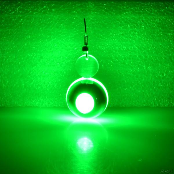 Bông Tai Tròn Gắn Đèn Led Thời Trang Cho Nữ