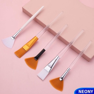 Neony Nữ Cô Gái Quạt Bảo Vệ Mặt Dụng Cụ Dụng Cụ Dụng Cụ Mỹ Phẩm DIY Đất Sét Bảo Vệ Mặt Bàn Chải Kem Dưỡng Da Toàn Thân Bàn Chải Trang Điểm