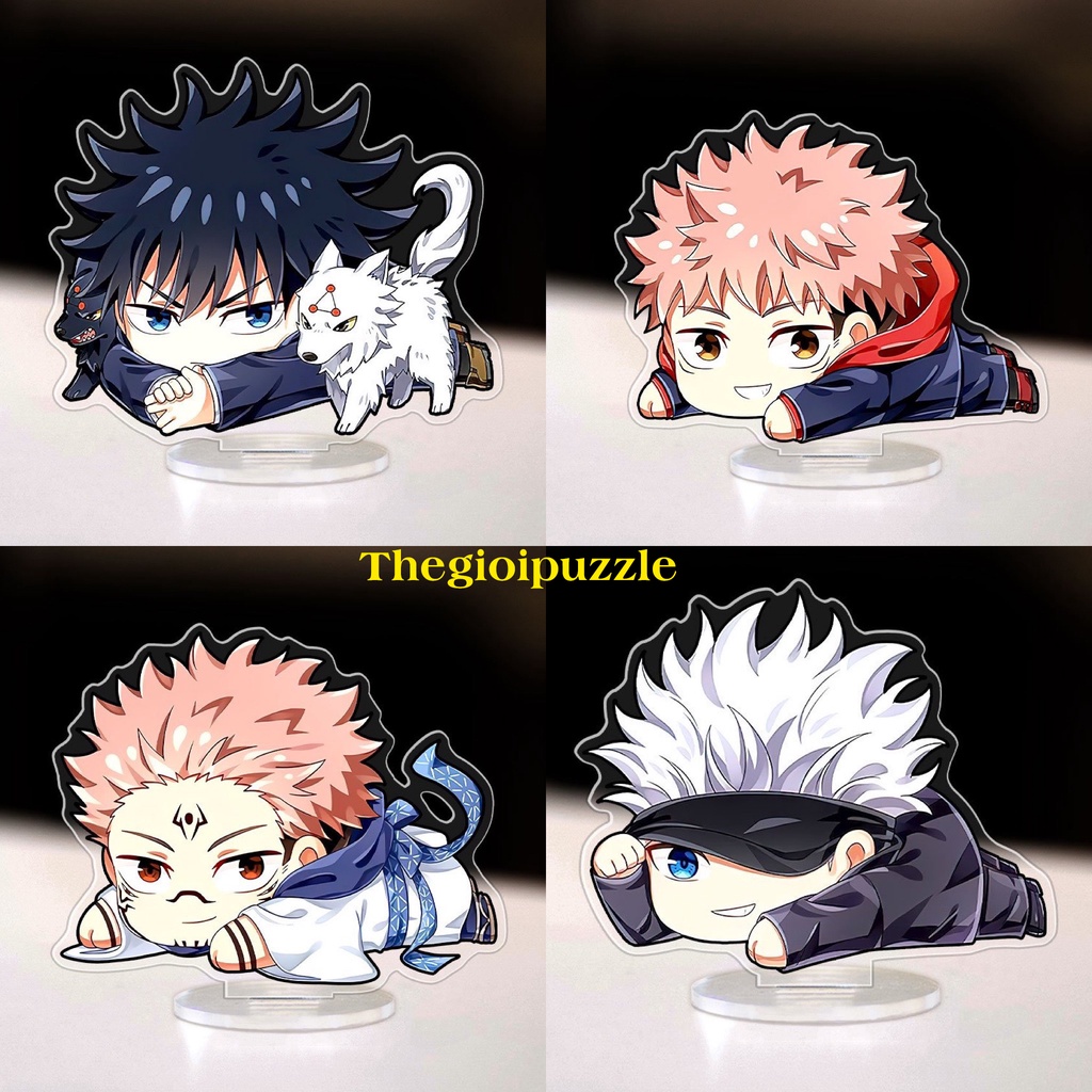 Mô hình đứng Thegioipuzzle Standee bằng arcrylic Jujutsu Kaisen anime manga Gojo Itadori decor 8cm TGJK