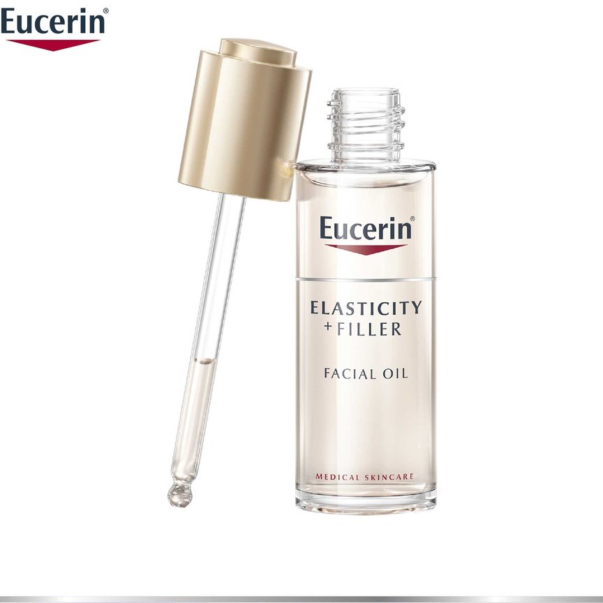 [Mã FMCGM100 - 10% đơn 500K] Dầu dưỡng da ngăn ngừa lão hóa Eucerin Hyaluron Filler Elasticity Oil 30ml