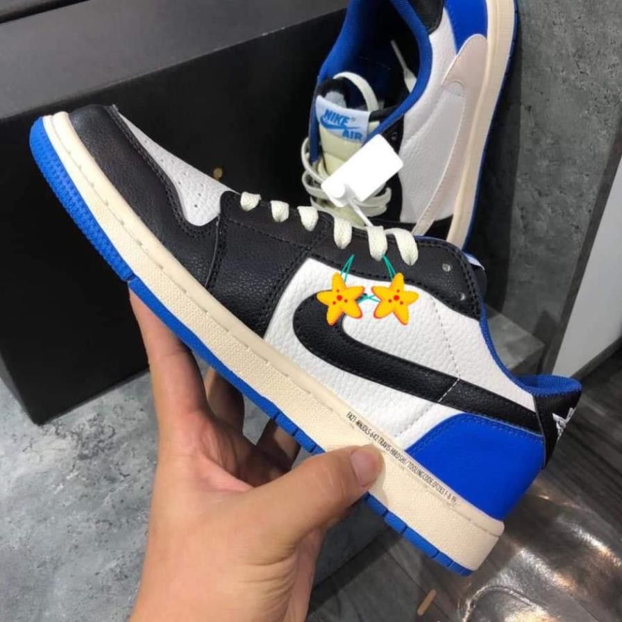 Giày Thể Thao Sneakers Air Jordan 1 Low Travis Scott Fragment  Cổ Thấp Màu Xanh đen | BigBuy360 - bigbuy360.vn