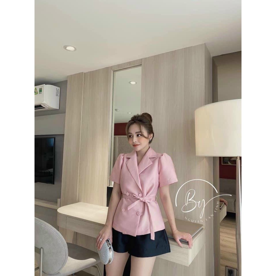 Set Áo vest nút bọc siêu sang kèm quần tacca đẹp xuất sắc Lin13