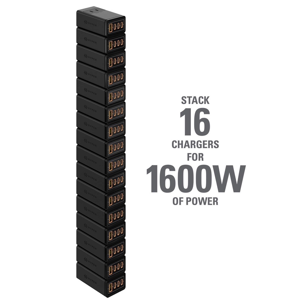  Sạc đa cổng HyperJuice GaN 100W Stackable | BigBuy360 - bigbuy360.vn