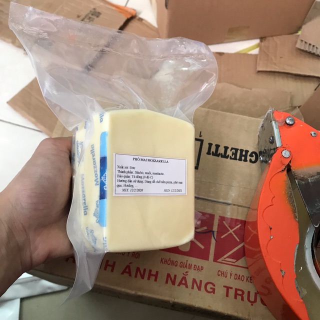 500G Phô mai Mozarella kéo sợi tốt làm Pizza, Phomai que, Làm bánh