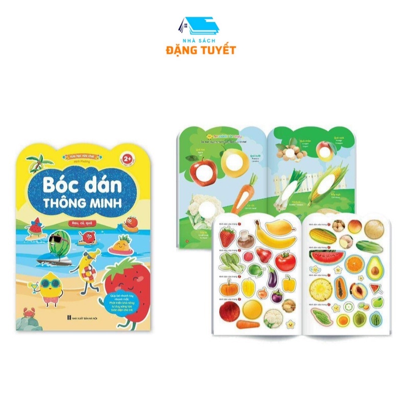 Sách Bóc Dán Thông Minh (Dành Cho Trẻ Từ 2-6 Tuổi) - Song Ngữ Việt Anh (Bộ 6 Cuốn)