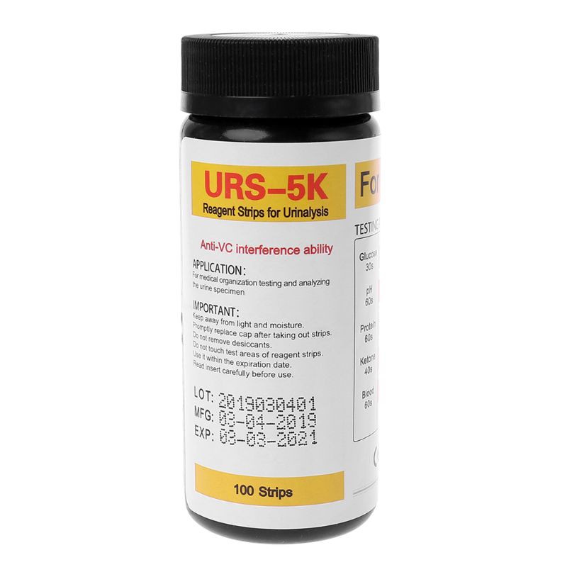 Set 100 Que Kiểm Tra Độ Ph Protein Urs-5K Chuyên Dụng Cho Tiểu Đường Tiểu