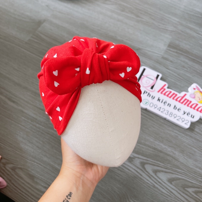turban vải cho bé yêu ( nón sơ sinh 4-7kg)