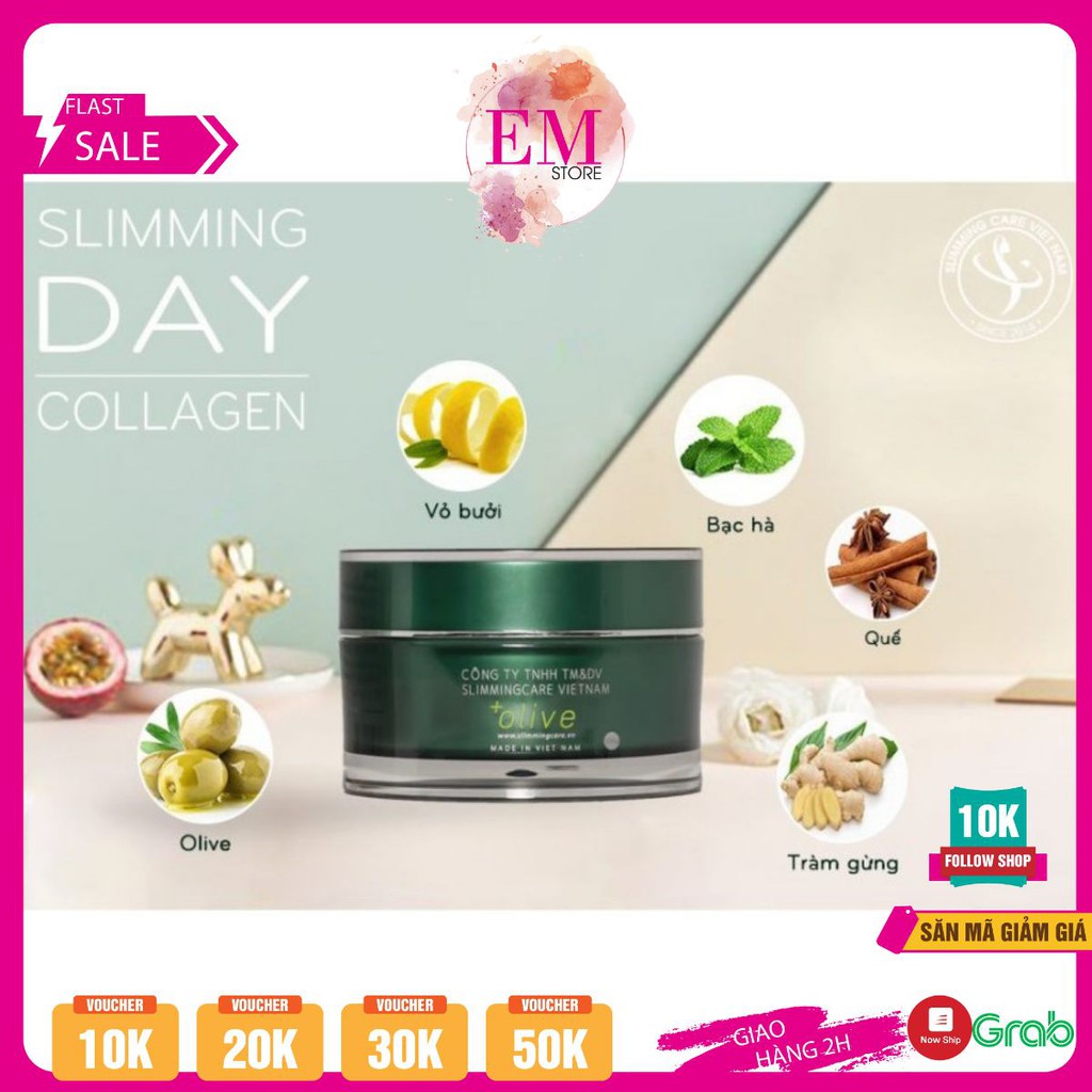 Sliming day collagen Kem tan mỡ