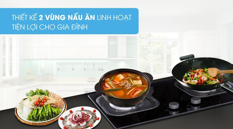 Bếp gas âm Electrolux EGT7221EK TRƯNG BÀY ( TẶNG DÂY+VAN GAS ) BẢO HÀNH 2 NĂM CHÍNH HÃNG