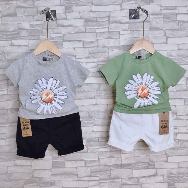 Áo cotton Hoa Cúc ❤️Áo cộc cho bé  4 chiều, Hàng Cao Cấp