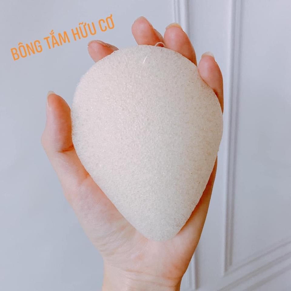 Bông tắm hữu cơ MEEBEE MURMUR Hàn Quốc siêu mềm mại cho bé làm từ bọt biển Konnyaku hàng chính hãng