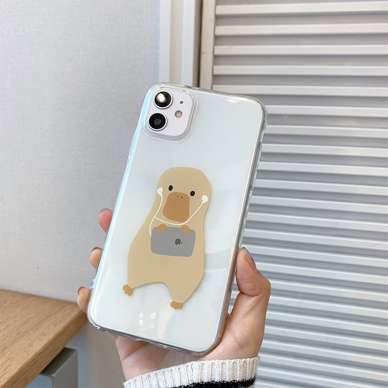 Ốp iphone silicon chú vịt vàng dễ thương cho 11/11pro/11promax/6/7/8/plus/splus/x/xs/xr/xsmax/12 pro max/13 pro max-t113