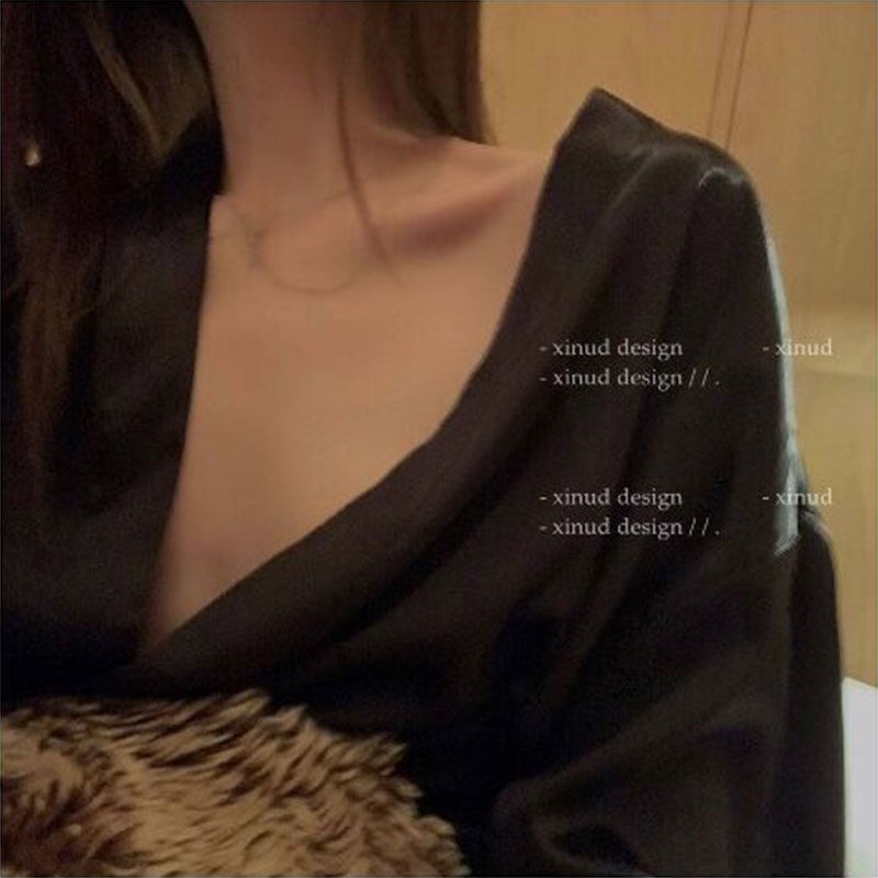 Mới Đầm Ngủ Dáng Rộng Màu Trơn Vải Lụa Mát Phong Cách Hàn Quốc Thời Trang Mùa Hè Quyến Rũ Cho Nữ | BigBuy360 - bigbuy360.vn