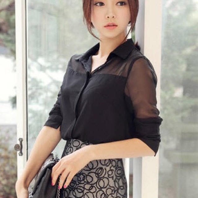 Sơ mi voan mỏng
