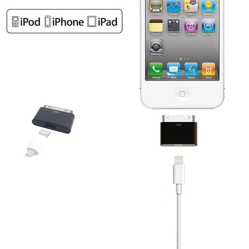 Bộ chuyển đổi cáp 8Pin sang đầu cắm 30pin cho Iphone4 4S iPad 2 3 iPod Touch 4