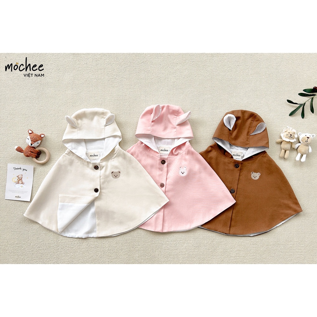Áo choàng chống nắng cho bé Mochee, áo choàng poncho trẻ em co giãn 4 chiều - Monnie Kids