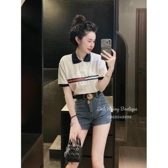 Áo Polo Tomy Nữ, Áo Phông Có Cổ Cực Hot Phong Cách Hàn Quốc.