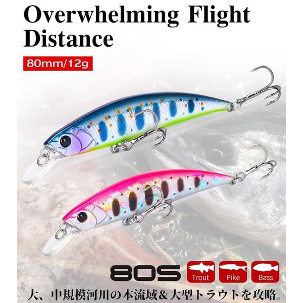 Mồi lure câu cá chẽm TSURINOYA DW96 12gram Hita Lure