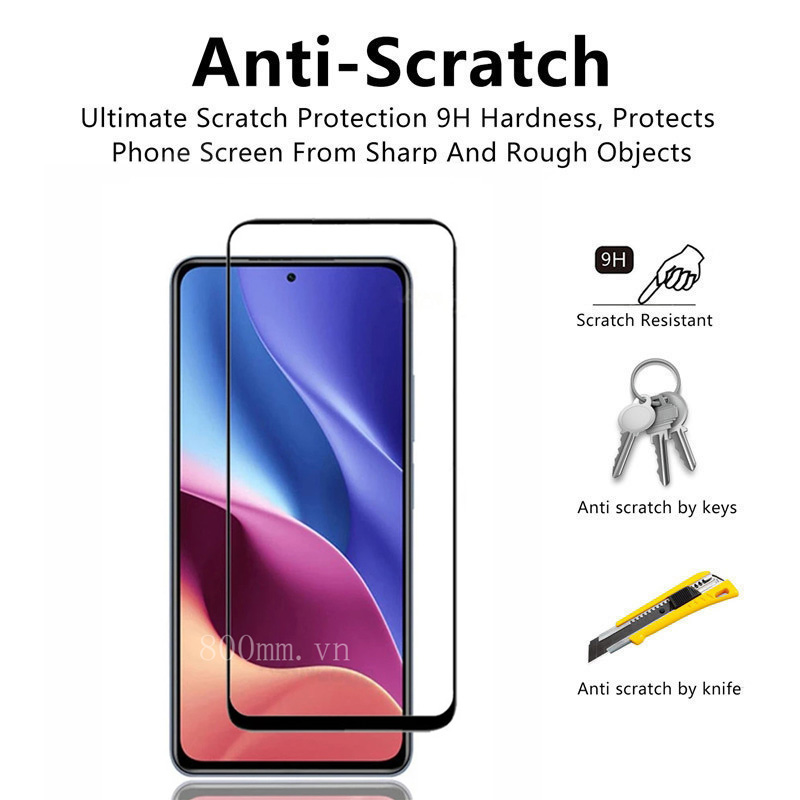 Xiaomi POCO F3 Full Coverage Tempered Glass For Xiaomi POCO X3 Pro NFC BlackShark 4 3 2 Pro Redmi Note 10 Pro Max 9T Screen Protector + Camera Lens Glass Protector