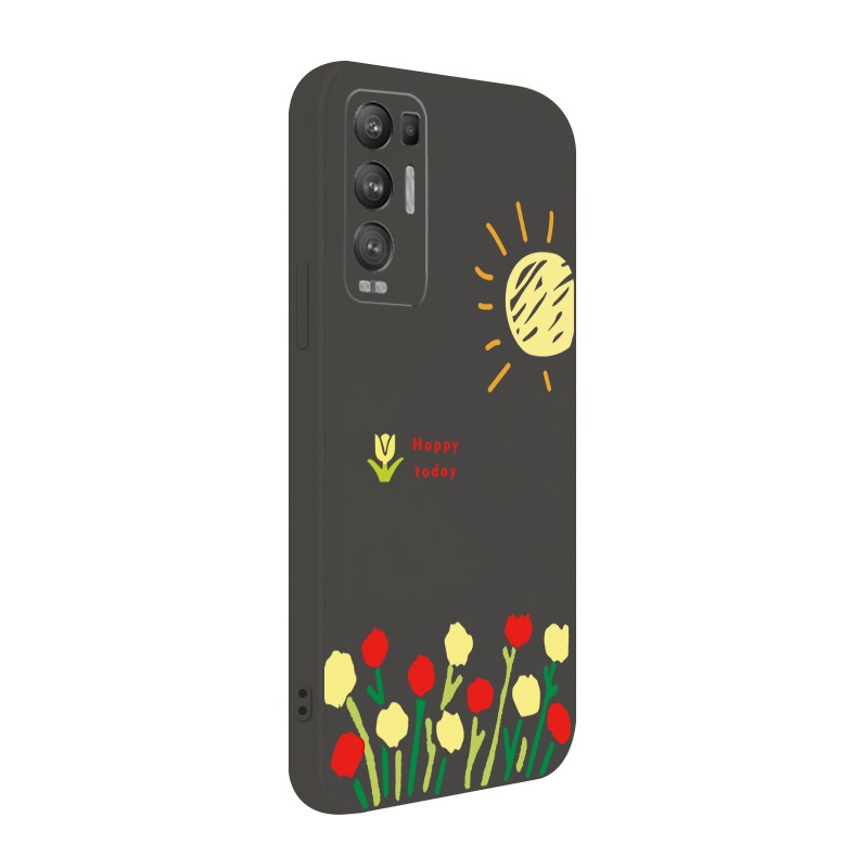 Ốp Điện Thoại Silicone In Hình Chữ Happy Today Cho OPPO Reno6 Z 5G Reno 5 Pro 4 4G 3 Reno2 Z F