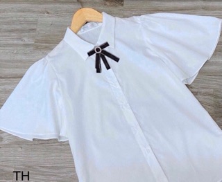 Áo sơ mi nơ tay bồng TH45 M B02