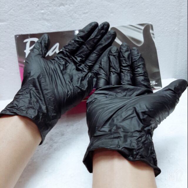 Găng tay đen Latex cao su tự nhiên(không hộp)