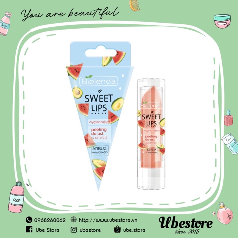 TẨY TẾ BÀO CHẾT MÔI BIELENDA SWEET LIPS PEELING DO UST