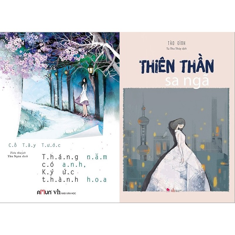 Sách xịn - Combo Tháng Năm Có Anh, Ký Ức Thành Hoa + Thiên Thần Sa Ngã - Nhiều Tác Giả