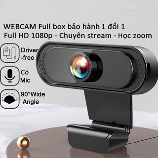 Webcam máy tính laptop livestream có Mic Full HD PC Gaming 1080P High Solution , Bảo hành 12 tháng