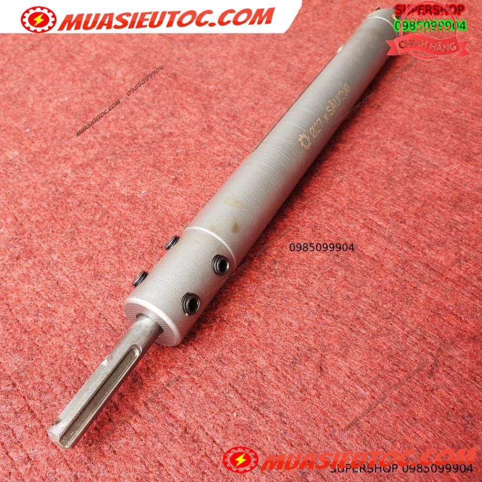 Mũi khoan rút lõi khoét tường gạch sâu Phi 27 x 200 mm không khoan bê tông, không khoan chế búa
