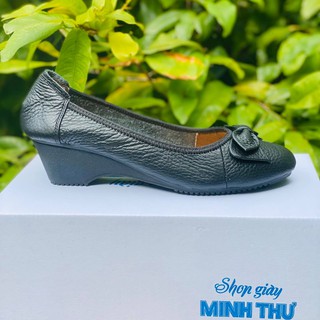 ( Shop Giày Somina ) Giày búp bê đế xuồng da thật MT835