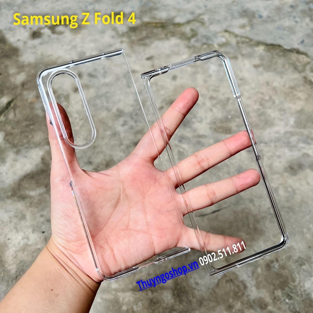 Ốp cứng siêu trong suốt (loại mỏng) Samsung Z Fold 4 - Z Flip 4
