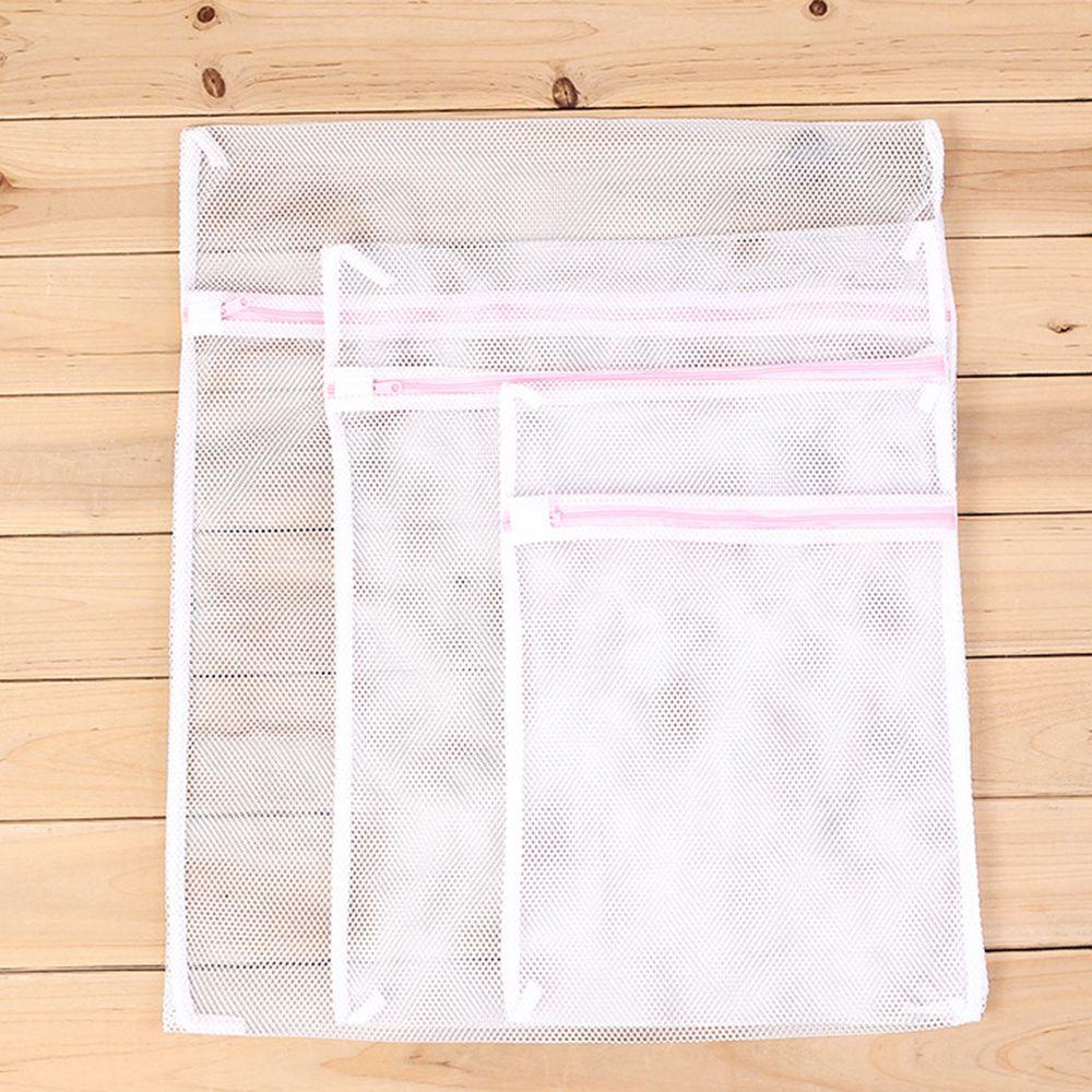 Túi Giặt Bằng Polyester Nhiều Kích Cỡ|Lưới Bảo Vệ Quần Áo Có Khóa Kéo Tiện Dụng