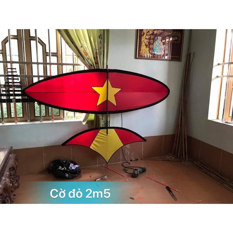 Áo diều lắp ghép - cờ đỏ sao vàng - nhiều mẫu mã - kích thước