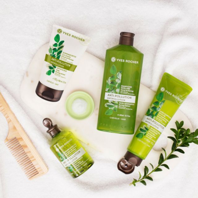 Combo Tẩy tế bào chết và Giấm xả tóc Yves Rocher