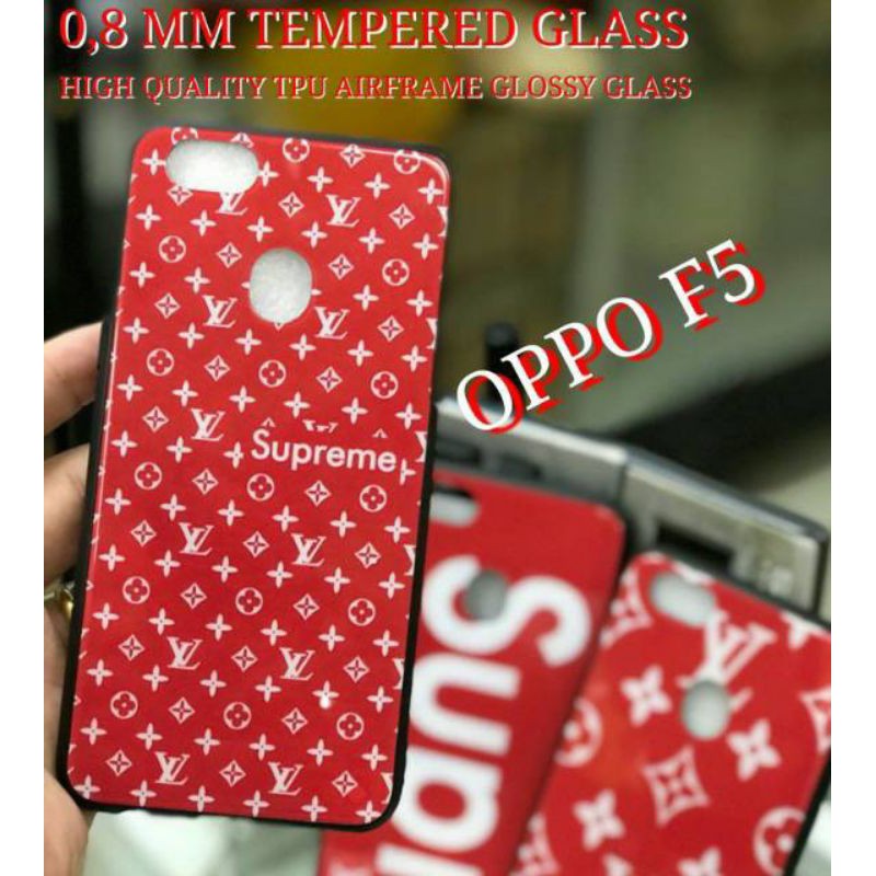 Ốp Lưng Tráng Gương In Chữ Supreme Cá Tính Cho Oppo F5 F5