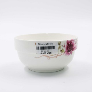 [VIDEO SẢN PHẨM]  Set 10 Bát Cơm Sứ Ngấn Hoa Văn