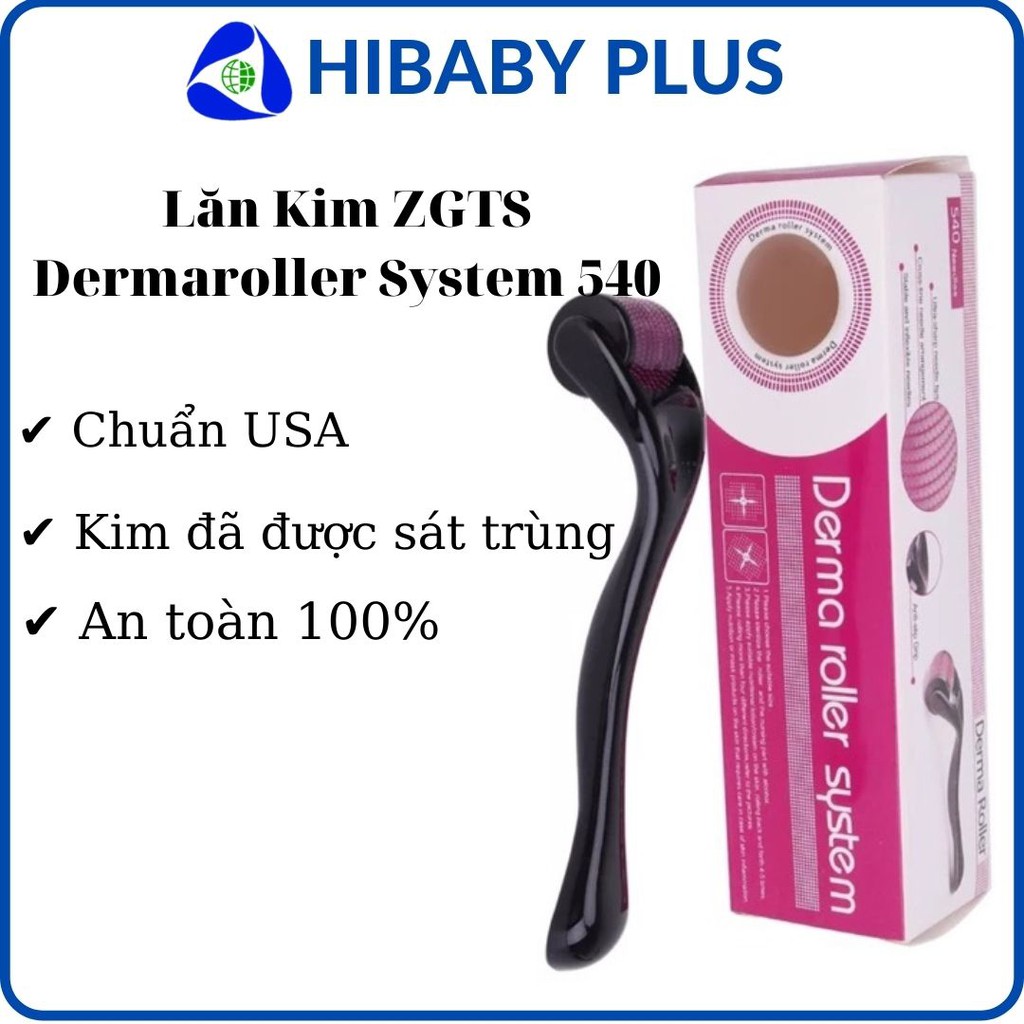 Kim lăn tay Derma Roller System 540 đầu kim chuyên dụng của Mỹ (0.25mm-2.5mm)