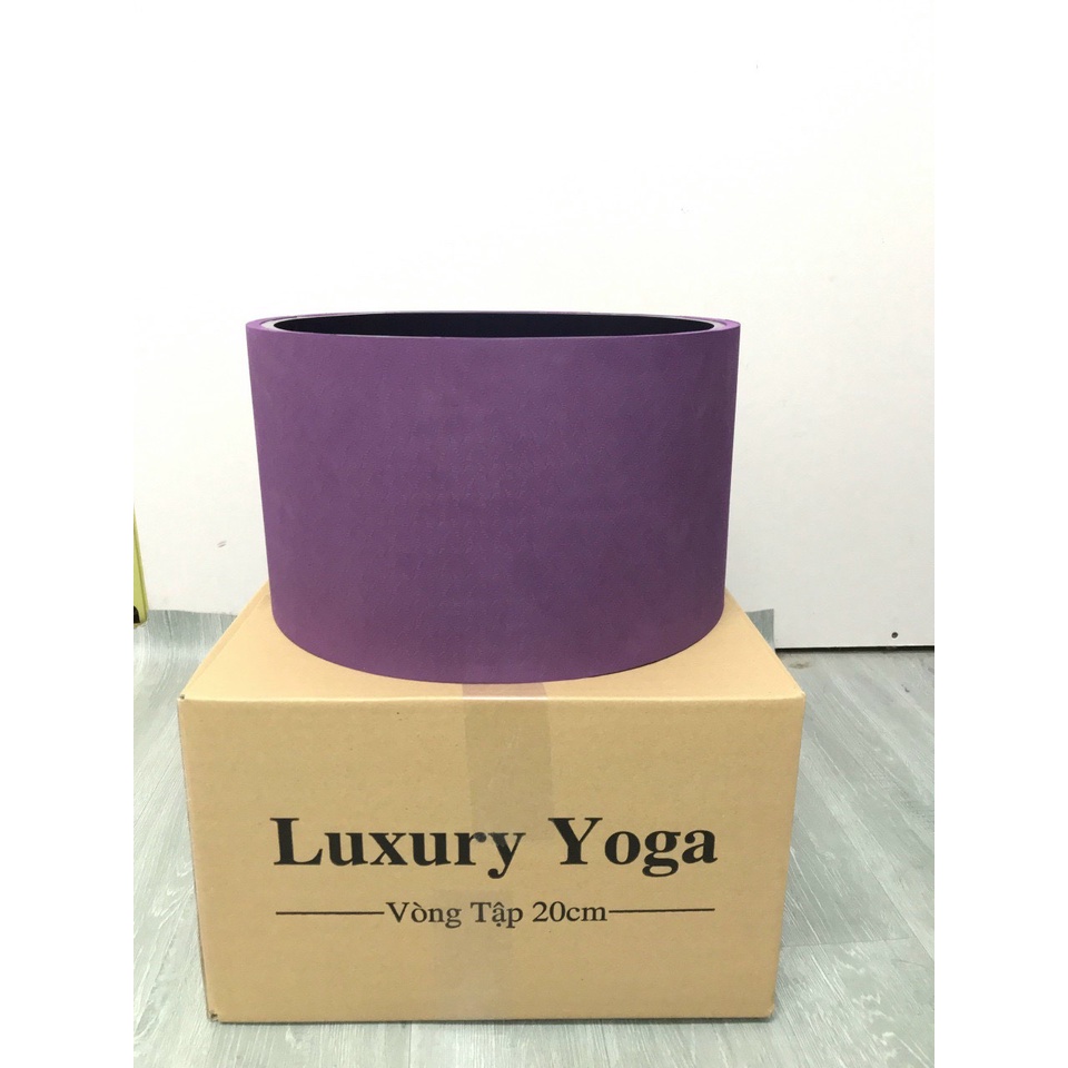 Vòng tập yoga bản to cao cấp 20cm ,nhựa ABS , chịu lực 200kg , bề mặt TPE , đường kính 33cm , dễ dàng vệ sinh , bản rộng