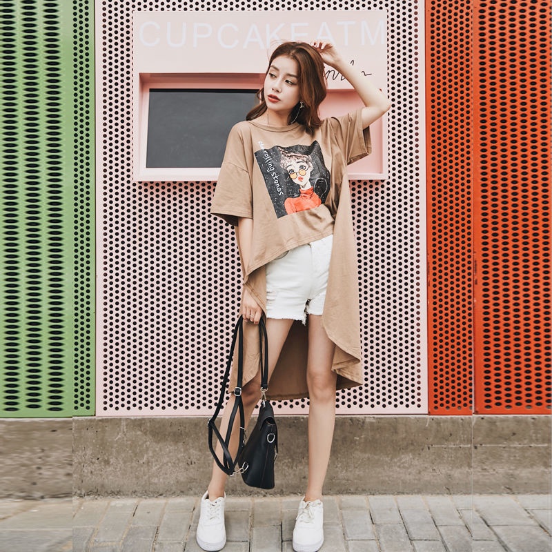 Áo Thun Nữ Tay Lửng Plus Size Phong Cách Hàn Quốc