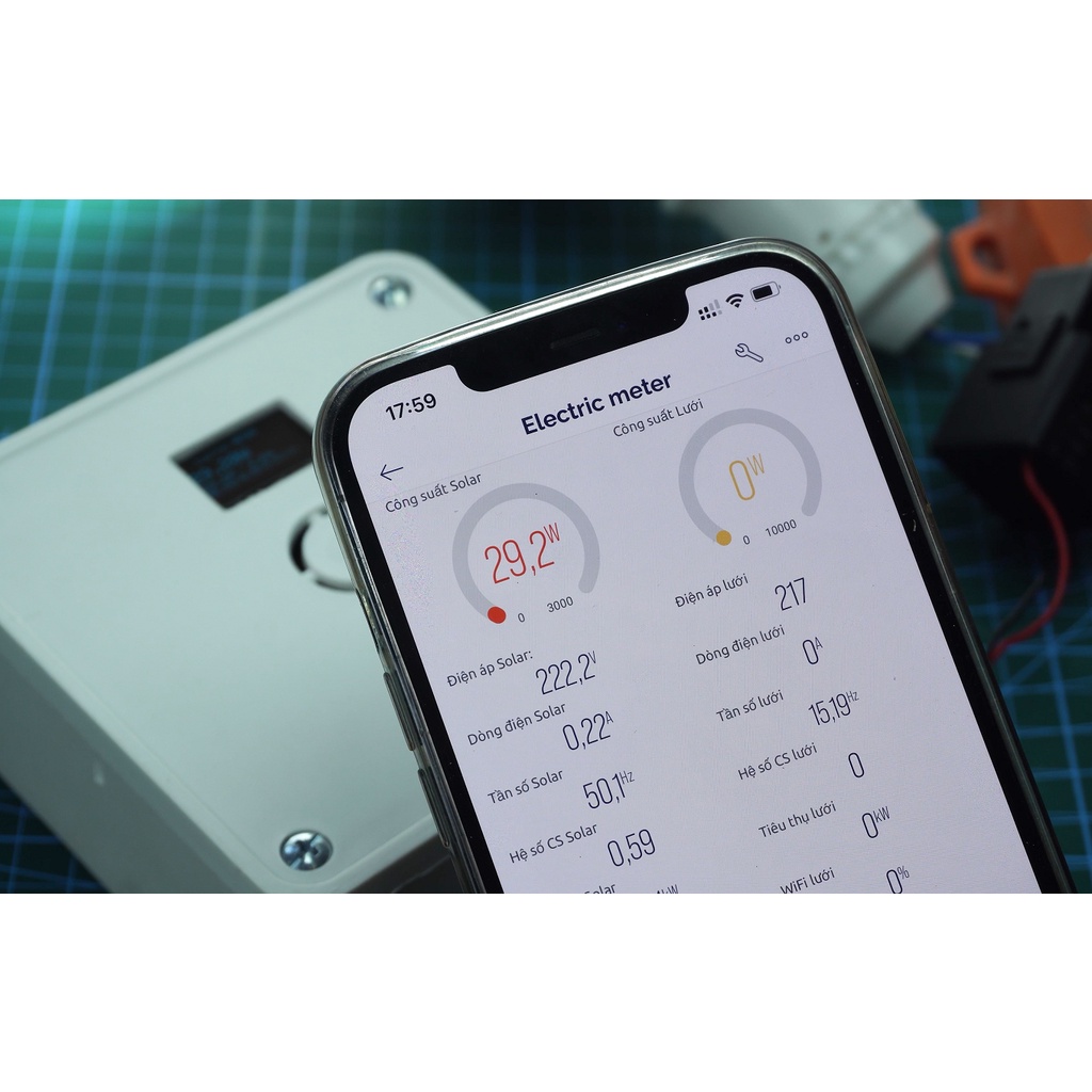 Công tơ điện tử 1 Pha WiFi 4E Projects Giám sát thông minh