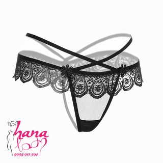 Quần lọt khe sexy phối ren chéo dây gợi cảm quyến rũ LK09