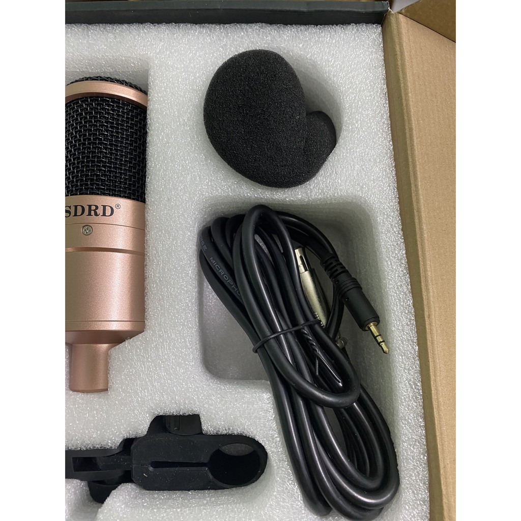 Mic Thu Âm SD203 Hàng Loại 1 . Thiết Kế Đầu Mic Bo Tròn Cực Kì Đầm Tay . Chất Âm Cực Hay , Độ Bền Cực Cao