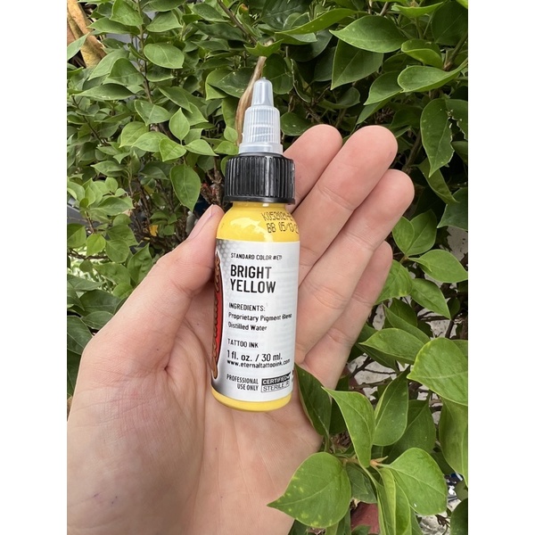 Mực xăm chính hãng Eternal ink Bright Yellow