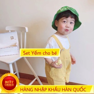 [NHẬP KHẨU HÀN QUỐC] Set Yếm cho bé cưng xỉu, mềm mại, không nhăn - yếm trẻ em HÀNG LOẠI 1