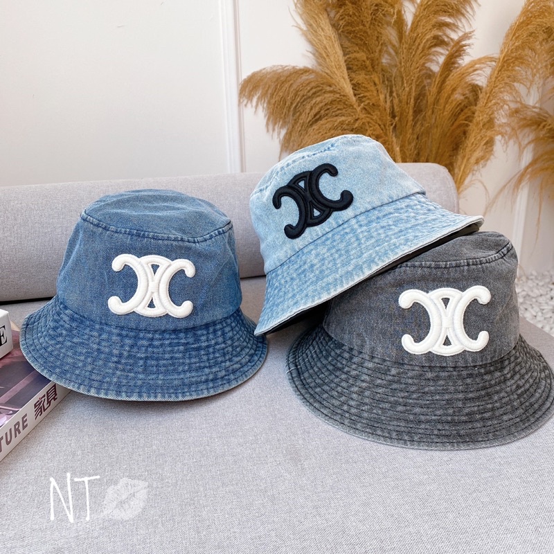 Mũ vành bucket bò ce line