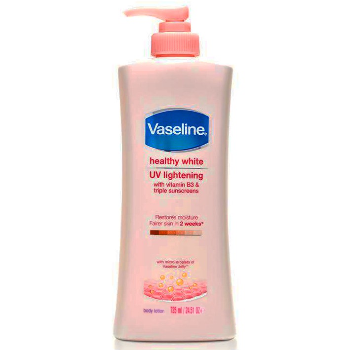 Sữa dưỡng thể làm trắng Vaseline Heathy White 725ml