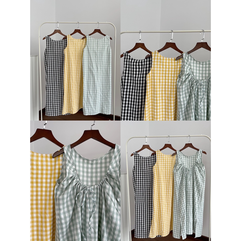 ĐẦM FORM SUÔNG CARO NHIỀU MÀU XINH XẮN - CROSS DRESS