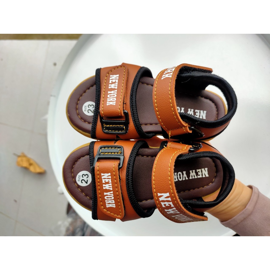 Giày sandal da PU mềm mại thời trang cho bé trai (0-24 tháng tuổi)