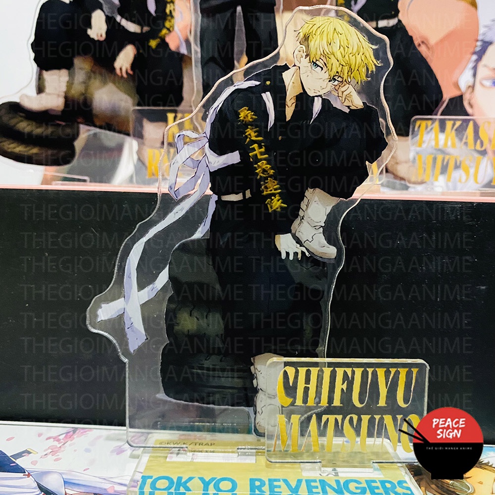 Mô hình standee TOKYO REVENGERS ver SỬA XE anime Kịch Trường Của Takemichi tượng mica chibi trưng bày